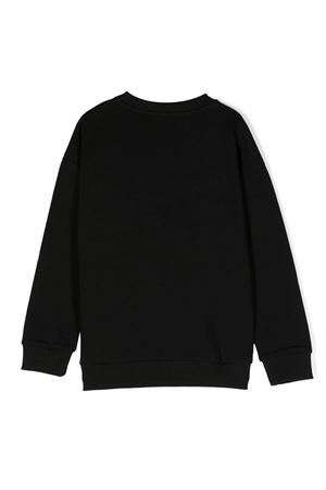 Cotton Sweatshirt Black BALMAIN PARIS KIDS | BS4R20Z0001930BC